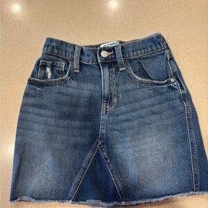 KIDS NWOT Old Navy Classic Denim Skirt